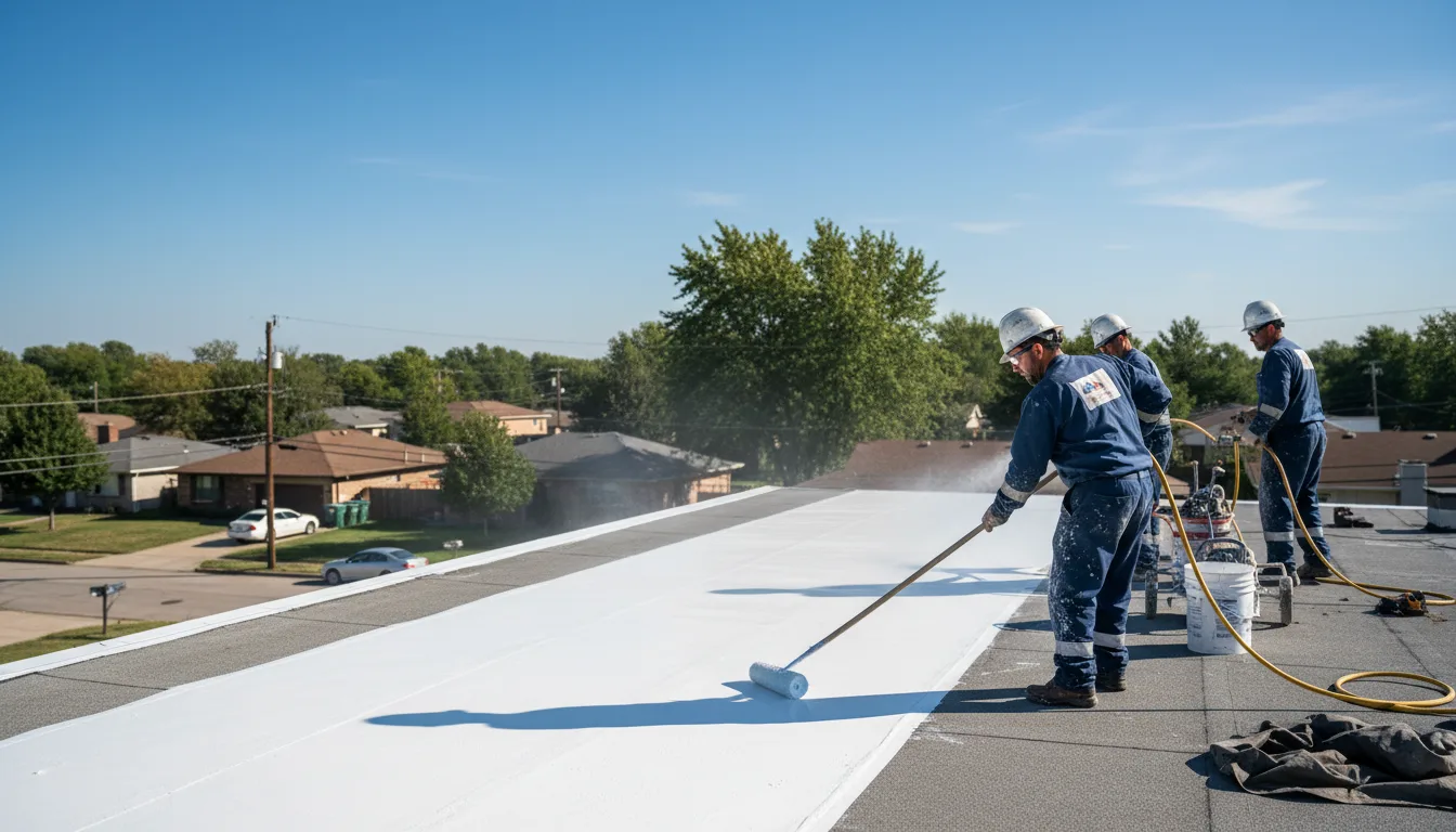 Commercial roof coating in Kingston, NJ near me